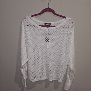 Express Women's White Knit Top